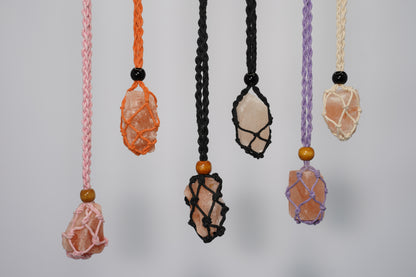 Salt Crystal Pendants Boho Chick with 25-30 inch adjustable Necklace