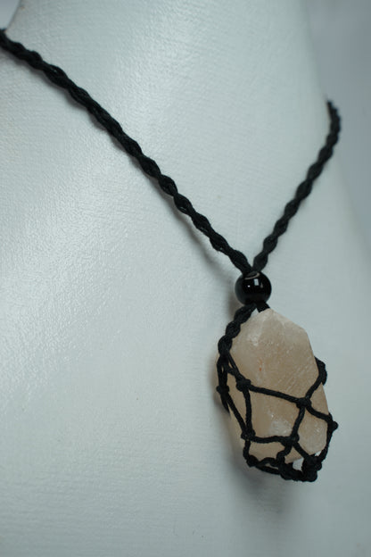 Salt Crystal Pendants Boho Chick with 25-30 inch adjustable Necklace