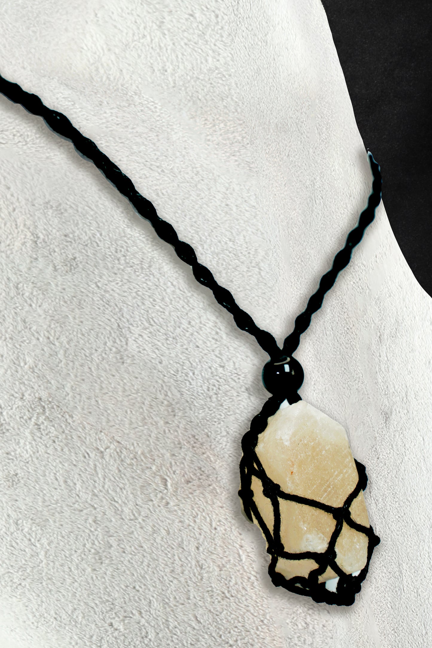 Salt Crystal Pendants Boho Chick with 25-30 inch adjustable Necklace