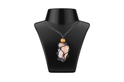 Salt Crystal Pendants Boho Chick with 25-30 inch adjustable Necklace