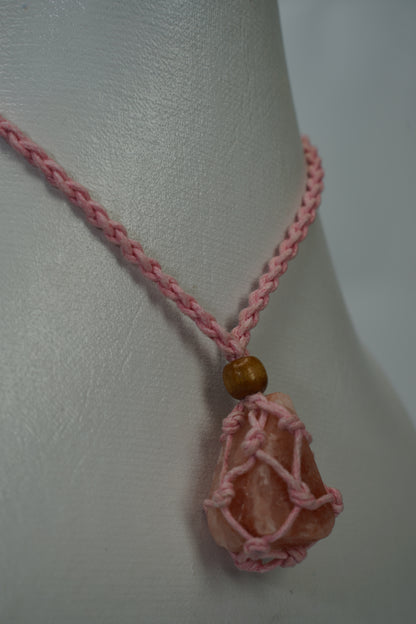 Salt Crystal Pendants Boho Chick with 25-30 inch adjustable Necklace