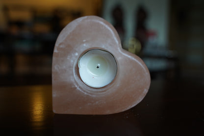 Himalayan Salt Candle Holders – Heart, Ball & Natural Shapes