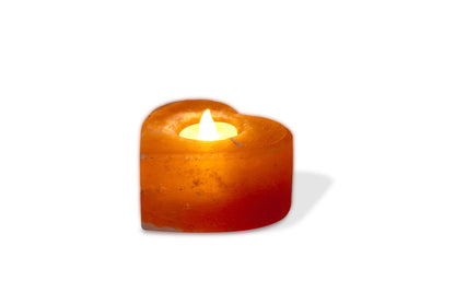Himalayan Salt Candle Holders – Heart, Ball & Natural Shapes