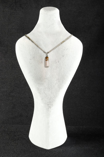 Flat Metal Chain Necklace - Gift Bottle